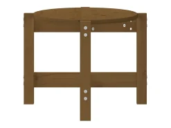 Mesa de centro madera maciza de pino marrón miel 87x48x35 cm