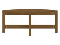 Mesa de centro madera maciza de pino marrón miel 87x48x35 cm
