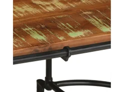 Mesa de centro madera maciza reciclada 110x55x40 cm
