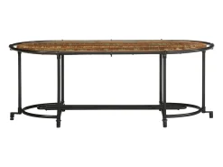 Mesa de centro madera maciza reciclada 110x55x40 cm