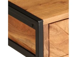 Mesa de centro madera maciza acacia 110x55x40 cm
