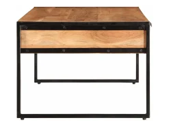 Mesa de centro madera maciza acacia 110x55x40 cm