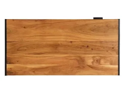 Mesa de centro madera maciza acacia 110x55x40 cm