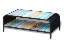 Mesa de centro madera maciza reciclada