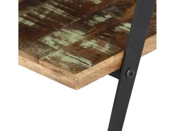 Mesa de centro madera maciza reciclada 115x60x40 cm