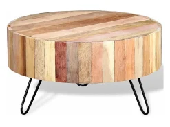 Mesa de centro madera maciza reciclada