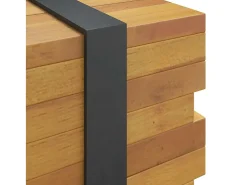 Mesa de centro madera maciza de teca 110x45x35 cm