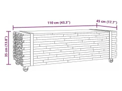 Mesa de centro madera maciza de teca 110x45x35 cm