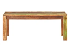 Mesa de centro madera maciza reciclada 100x55x40 cm