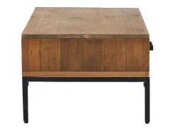 Mesa de centro madera maciza pino reciclada 90x50x35 cm