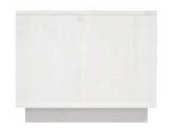 Mesa de centro madera maciza de pino blanco 80x50x40 cm