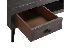 Mesa de centro madera maciza de mango 100x60x35 cm