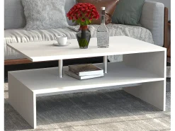 Mesa de centro MalisoL blanca.