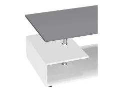 Mesa de centro MalisoM antracita, blanco.
