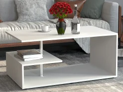 Mesa de centro MalisoM blanca.
