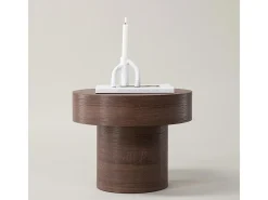 Mesa de centro Malung, mesa auxiliar marrón.
