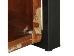 Mesa de centro multicolor 90x50x36 cm madera maciza reciclada