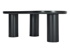 Mesa de centro negra en forma de nube - Madera MDF y PVC