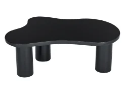Mesa de centro negra en forma de nube - Madera MDF y PVC