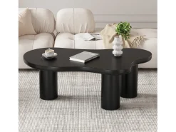 Mesa de centro negra en forma de nube - Madera MDF y PVC