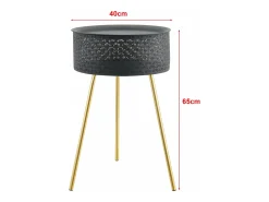 Mesa de centro negra y dorada 65 x 40 cm 03_0008439