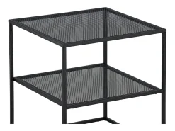 Mesa de centro Netz, mesa auxiliar negra.