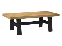 Mesa de centro NOAIN patas en A madera maciza pino 120x60x40 cm