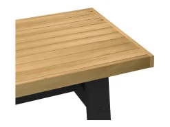 Mesa de centro NOAIN patas en A madera maciza pino 120x60x40 cm