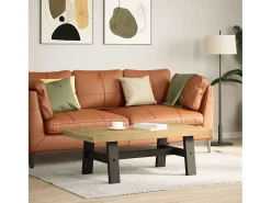 Mesa de centro NOAIN patas en A madera maciza pino 120x60x40 cm