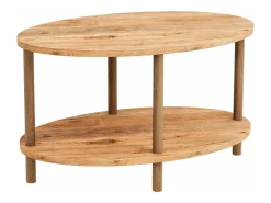 Mesa de centro ovalada 43 x 70 x 44 cm efecto madera 03_0008479