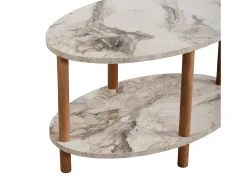 Mesa de centro ovalada 43 x 70 x 44 cm mármol crema 03_0008480