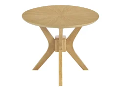 Mesa de centro ovalada madera clara roble L90 cm DIELLI