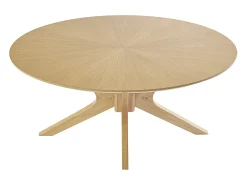 Mesa de centro ovalada madera clara roble L90 cm DIELLI