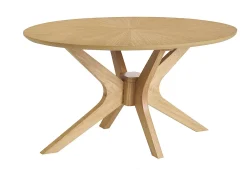 Mesa de centro ovalada madera clara roble L90 cm DIELLI
