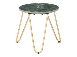 Mesa de centro piedra real textura de mármol verde 40x40x40 cm