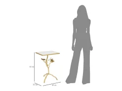 Mesa de Centro Rama, Oro, 40x30x60 cm, Kendra Home