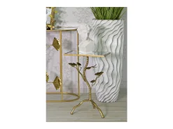 Mesa de Centro Rama, Oro, 40x30x60 cm, Kendra Home