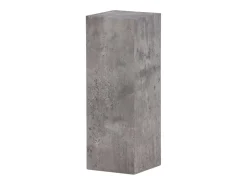 Mesa de centro Ramsvik, pedestal, mesa auxiliar gris.