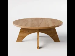 Mesa de centro redonda BELL Ø68 cm Roble Craft
