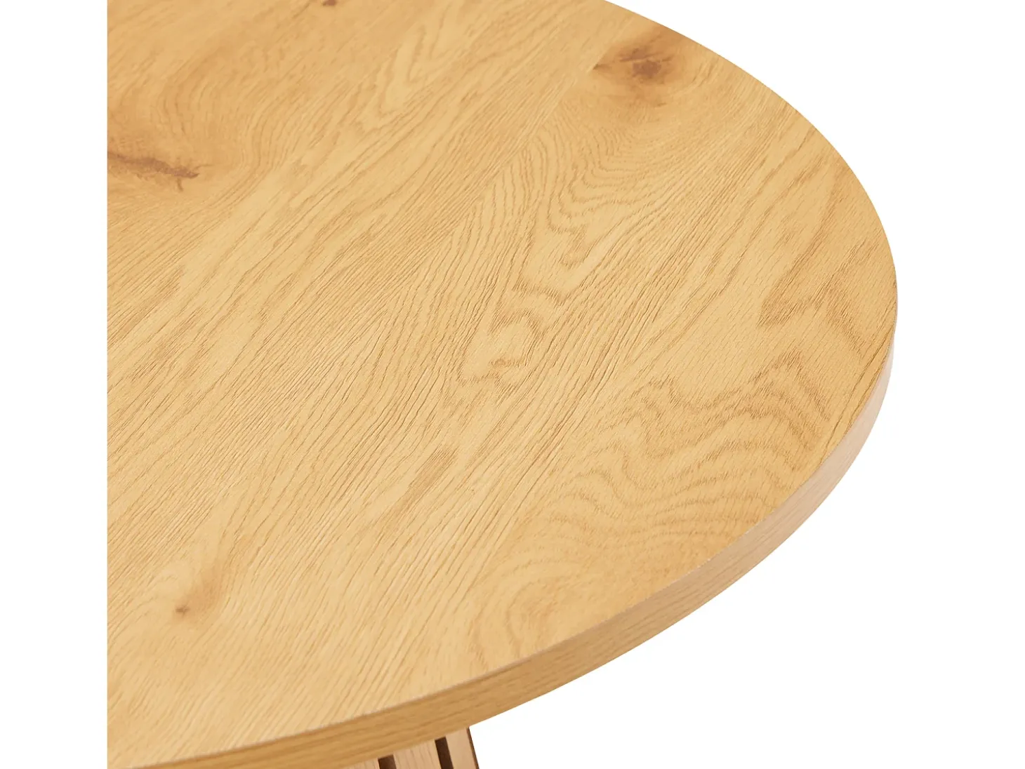 Mesa de centro redonda 80cm estilo escandinavo de madera LIV