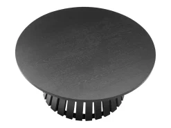 Mesa de centro redonda 80cm estilo escandinavo negra LIV