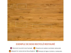 Mesa de centro redonda de madera de teca D80 cm - Bana