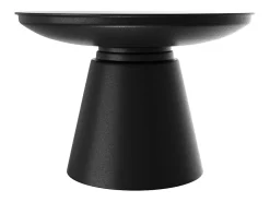 Mesa de centro redonda de metal negro D60 cm - Gomez