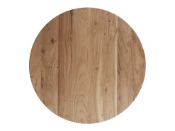 Mesa de centro redonda de madera de acacia ÿ80cm - Képès