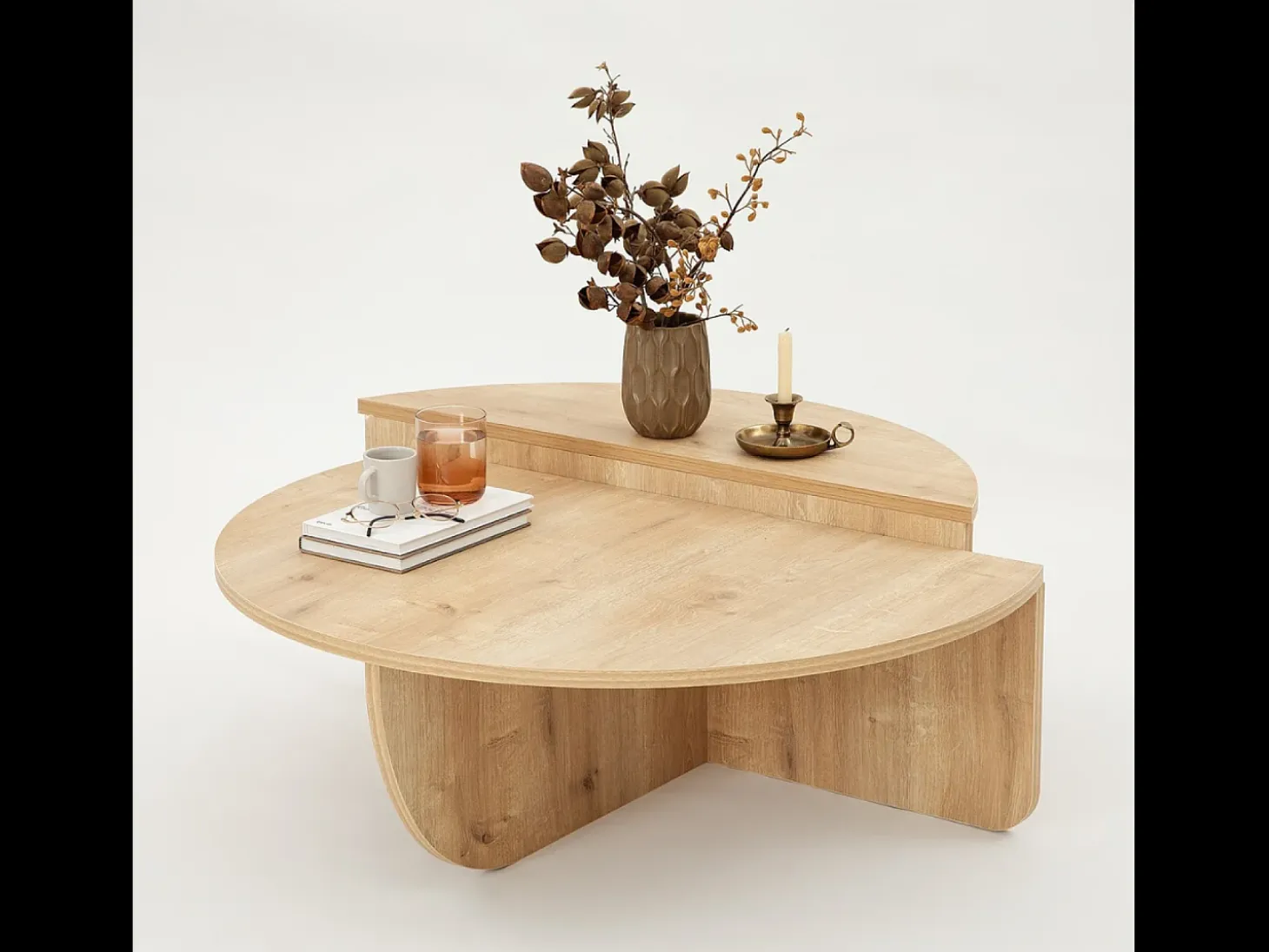 Mesa de centro redonda de diseño CARLOW