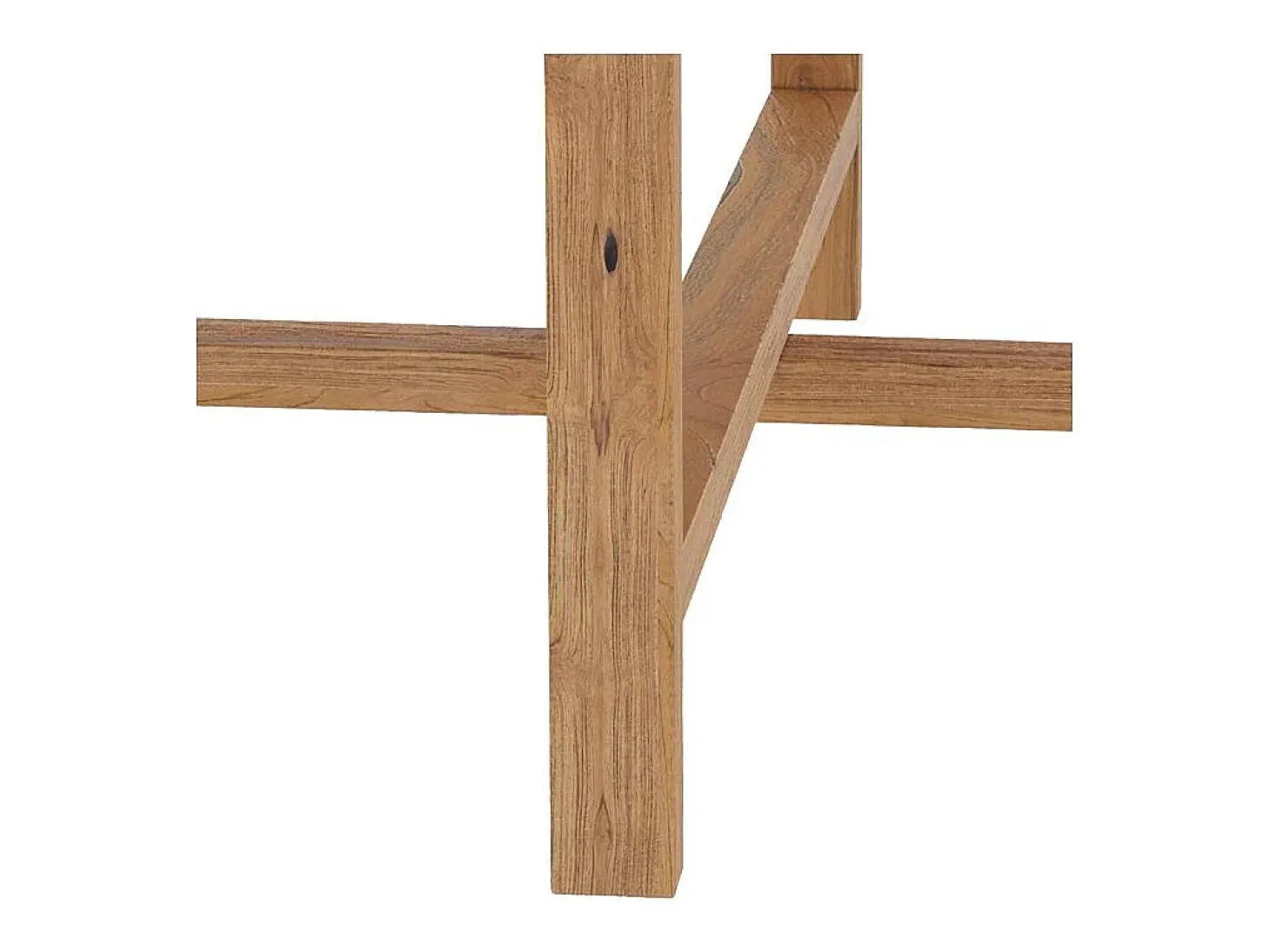 Mesa de centro redonda en madera de teca recuperada D70 cm - Kouma