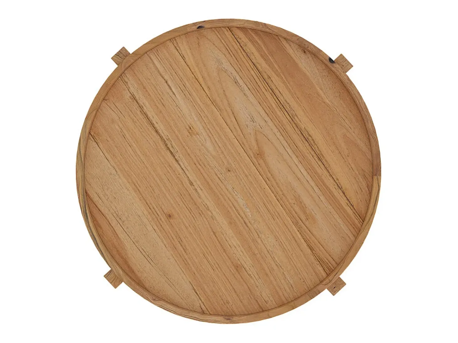 Mesa de centro redonda en madera de teca recuperada D70 cm - Kouma
