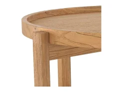 Mesa de centro redonda en madera de teca recuperada D70 cm - Kouma