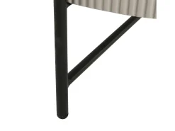 Mesa de centro redonda Milo - MDF y mármol - Gris