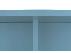 Mesa de centro redonda tablero resistente mdf 3cm azúl cornish 100cm-HECHO EN ESPAÑA